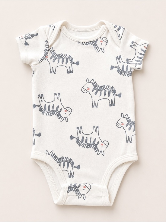 Huggies Other - Huggies Hugwear - Onesie W/ Zebra Print (Cotton) - NB